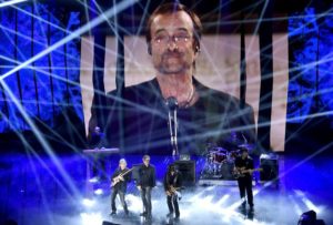 Italian band Stadio perform on stage during the Sanremo Italian Song Festival, at the Ariston theater in Sanremo, Italy, 11 February 2016. The 66th Festival della Canzone Italiana runs from 09 to 13 February. ANSA/CLAUDIO ONORATI